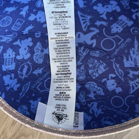 Disney Parks 50th Anniversary Celebration Blue & Gold Mickey Ear Hat EUC - Picture 4 of 6